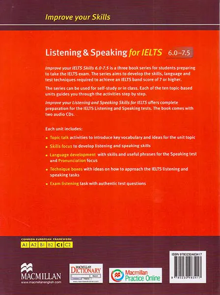 IMPROVE YOUR SKILLS LISTENING - SPEAKING FOR IELTS(6.0-7.5)